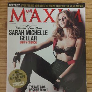 Sarah Michelle Gellar MAXIM Dual Cover magazine